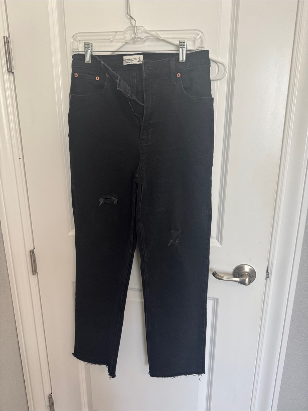 Abercrombie & Fitch Black Ultra High-Rise '90s Straight Jeans